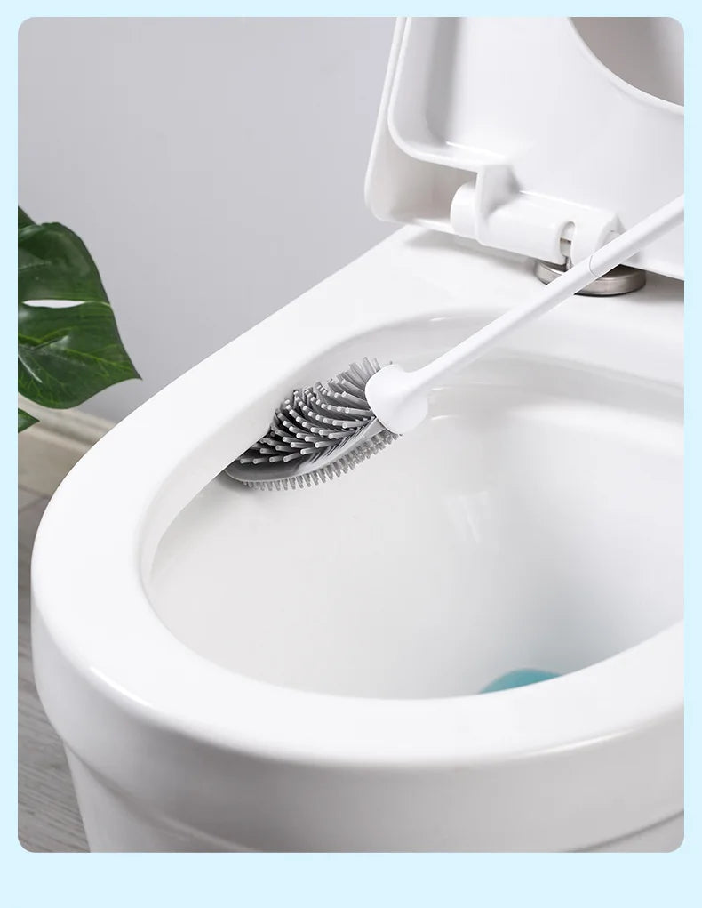 BROSSE WC FLEXIBLE EN SILICONE MURALE – HYGIÈNE PARFAITE & NETTOYAGE SANS EFFORT