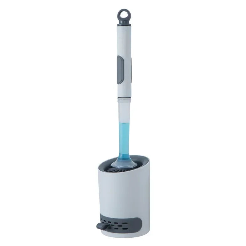 BROSSE WC FLEXIBLE EN SILICONE AVEC RÉSERVOIR – NETTOYAGE PROFOND & HYGIÈNE MAXIMALE