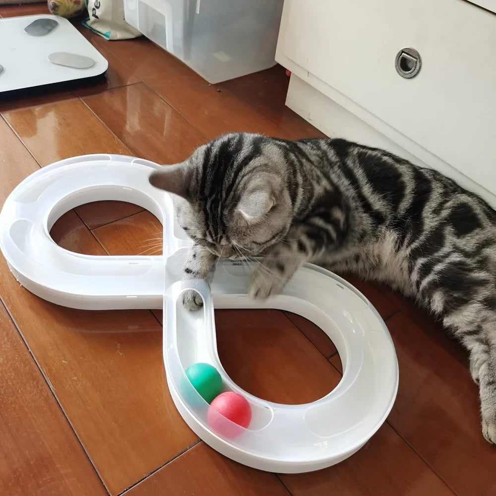 JOUET INTERACTIF AVEC BALLES POUR CHAT