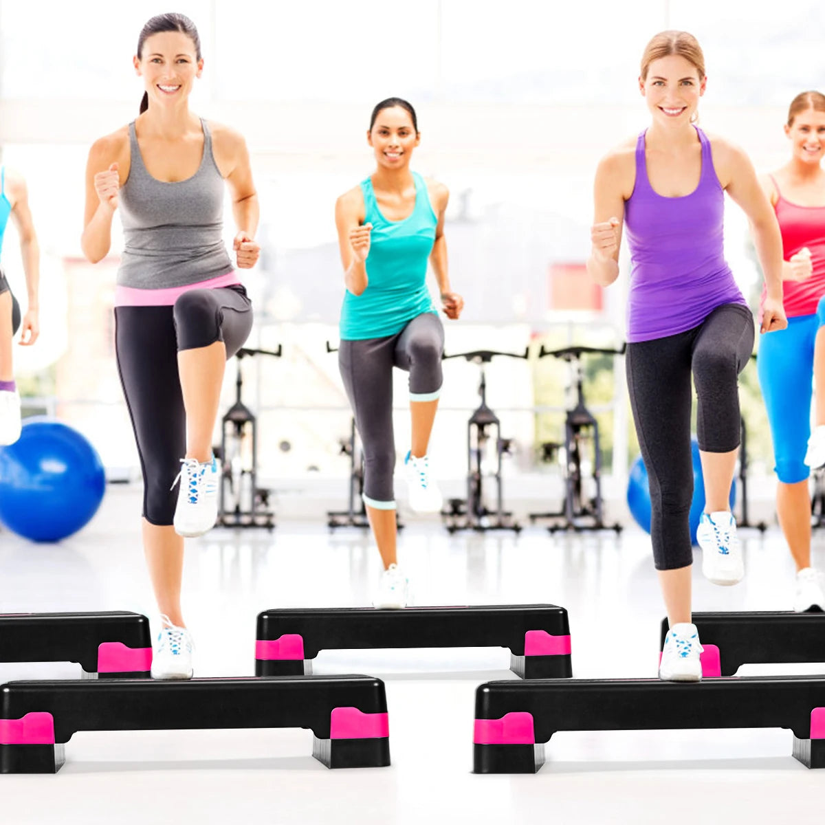 STEP FITNESS RÉGLABLE – CARDIO, TONIFICATION & ENTRAÎNEMENT COMPLET