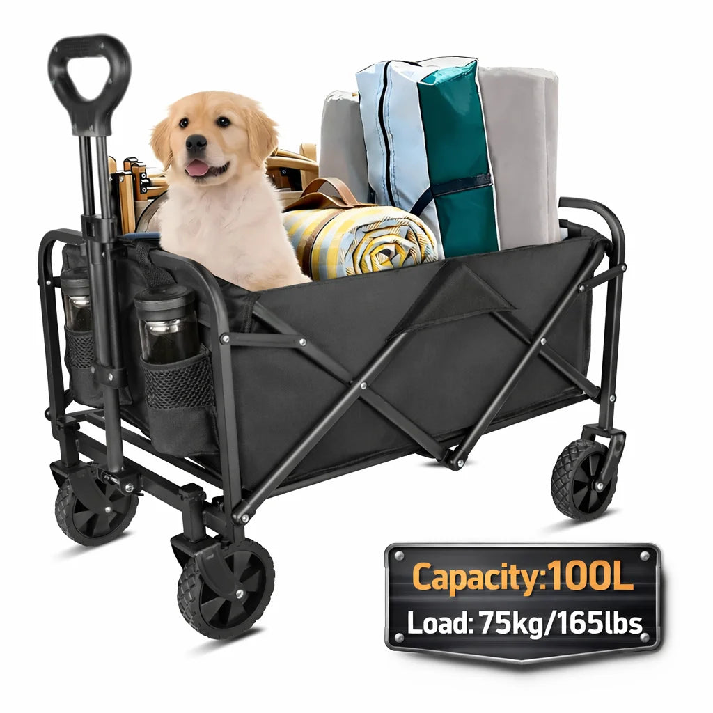 CHARIOT PLIABLE 100L – TRANSPORT FACILE & CAPACITÉ MAXIMALE
