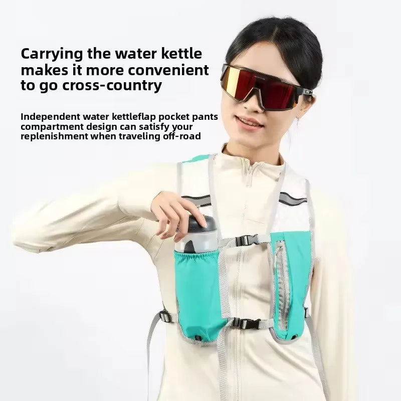 GILET D’HYDRATATION SPORT – LÉGER, RESPIRANT & ULTRA PRATIQUE