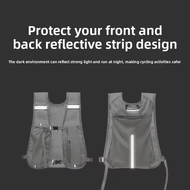 GILET D’HYDRATATION SPORT – LÉGER, RESPIRANT & ULTRA PRATIQUE