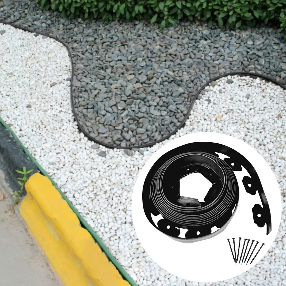 BORDURE DE JARDIN FLEXIBLE 10M – STRUCTUREZ VOTRE EXTÉRIEUR EN QUELQUES MINUTES