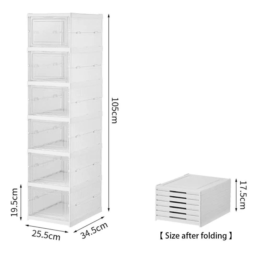 MEUBLE RANGE-CHAUSSURES PLIABLE 6 NIVEAUX – ORGANISATION, VISIBILITÉ & GAIN DE PLACE
