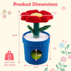 ARBRE À CHAT FLEUR AVEC NICHE EN FORME DE POT