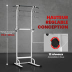 STATION TRACTIONS & DIPS – MUSCULATION COMPLÈTE À DOMICILE