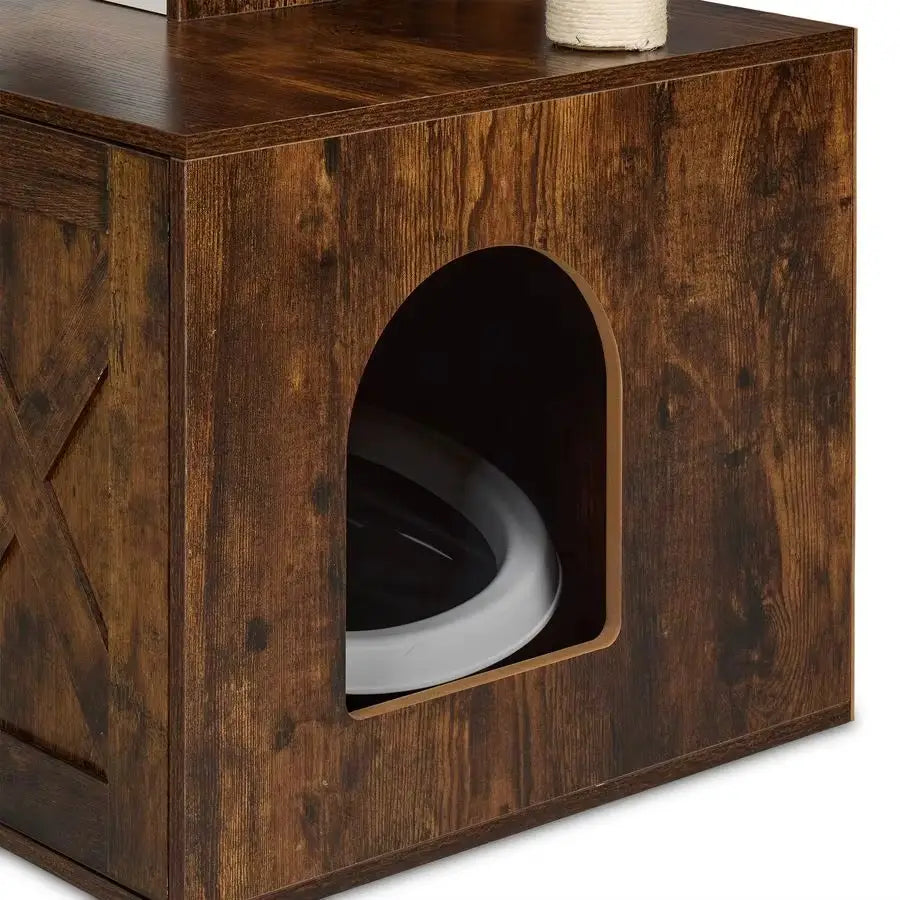 ARBRE À CHAT EN BOIS ROYALVISTA – LA TOUR FÉLINE DESIGN POUR CHAT ÉPANOUI 128 CM