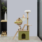 CosmoLuxe – L’arbre à chat en bois design aux airs de station spatiale 140 cm