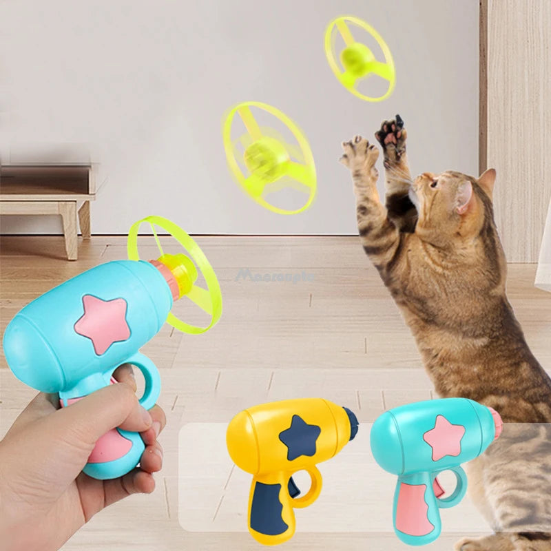 LANCE-DISQUES INTERACTIF POUR CHAT – CHASSE, EXERCICE & AMUSEMENT