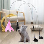 JOUET INTERACTIF POUR CHAT À VENTOUSE – AMUSEMENT NON-STOP & EXERCICE GARANTI