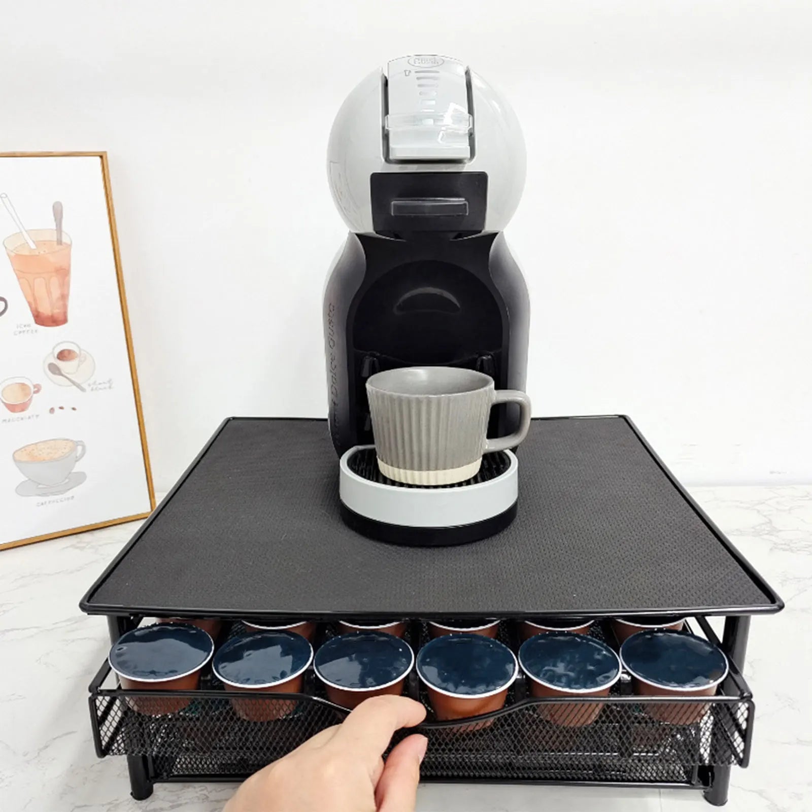 SUPPORT CAPSULES DOLCE GUSTO – RANGEMENT ÉLÉGANT & GAIN DE PLACE