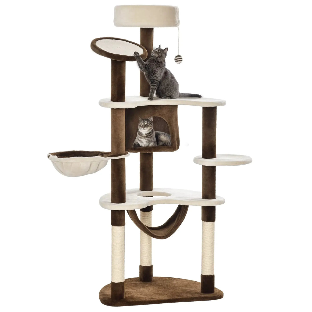 Arbre à chat Plush Haven – Le sanctuaire félin multi-plaisirs 153 cm