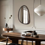 MIROIR MURAL VINTAGE EN BOIS DE NOYER – ÉLÉGANCE & CARACTÈRE