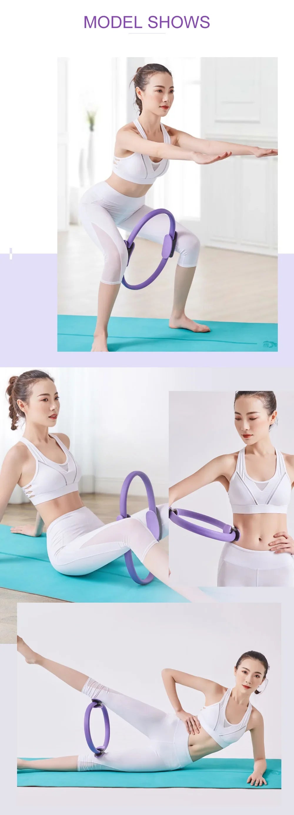 ANNEAU PILATES FITNESS – CERCLE DE RÉSISTANCE POUR TONIFIER LE CORPS