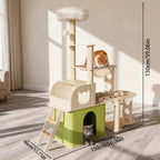 Arbre à chat en bois RoyalZenith – L’arbre à chat premium pour félins actifs