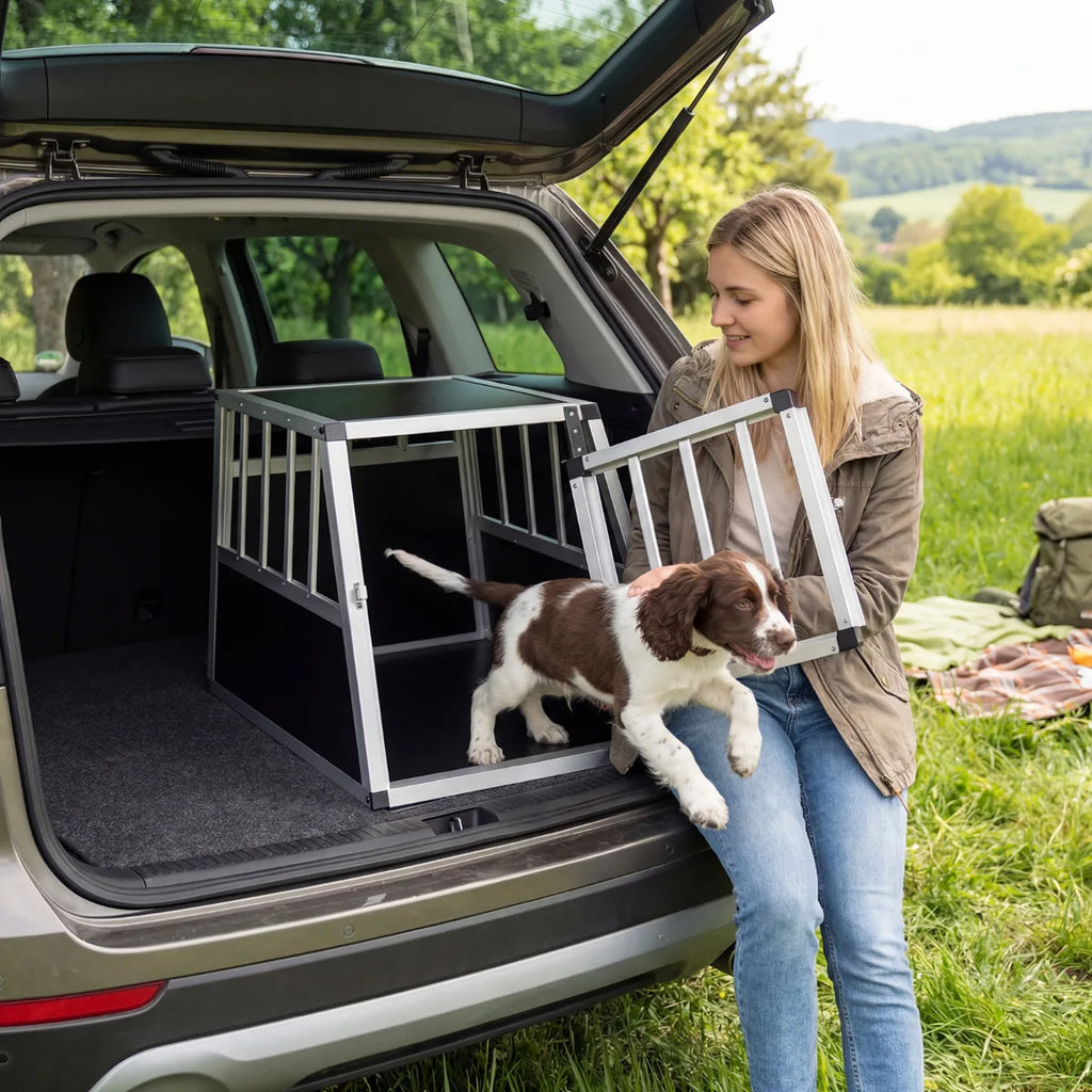 CAISSE DE TRANSPORT POUR CHIEN – SÉCURITÉ, CONFORT & VOYAGE PRATIQUE