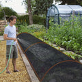 VOILE D’OMBRAGE NOIRE EN MAILLE 6x3M – PROTECTION SOLAIRE & AÉRATION OPTIMALE
