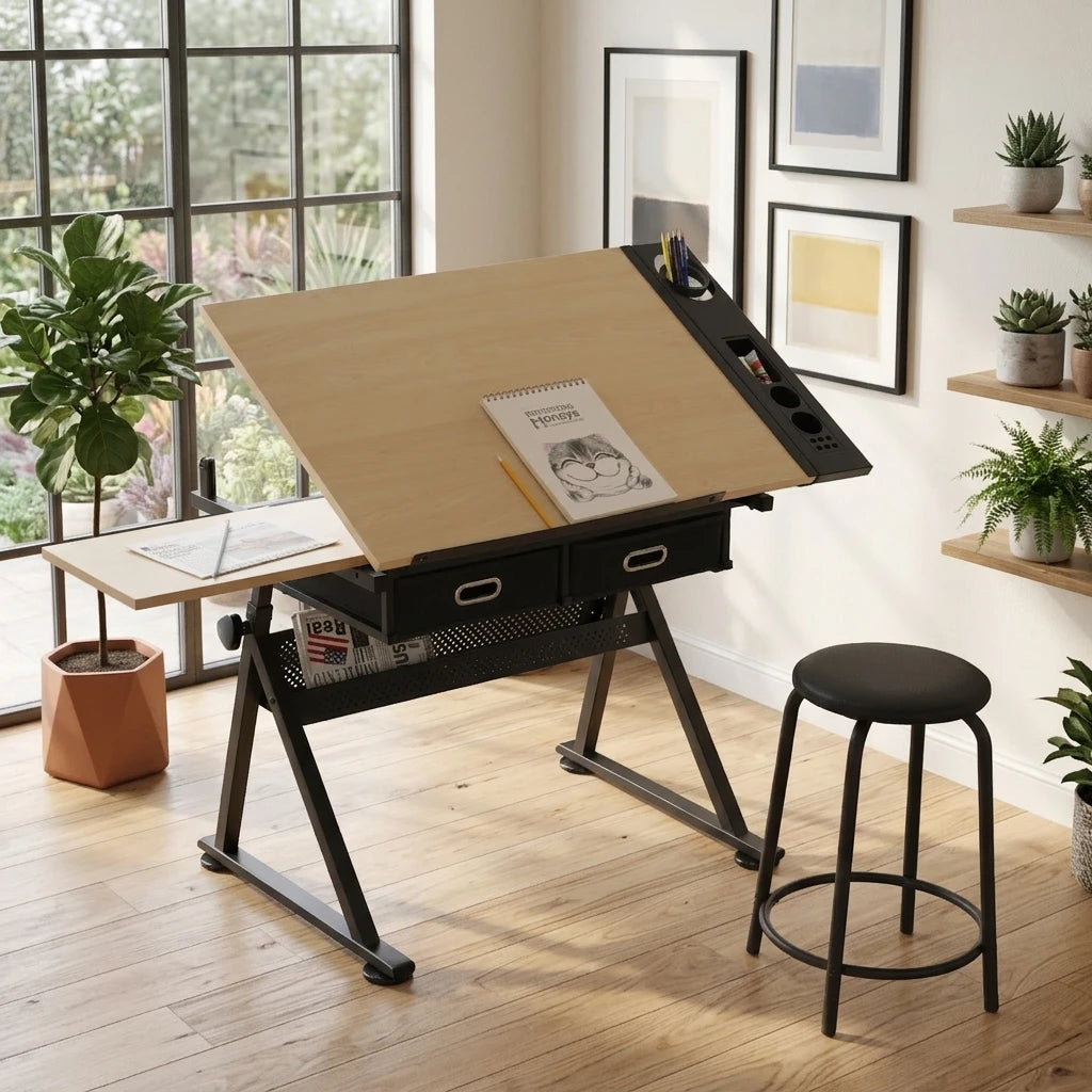 TABLE À DESSIN RÉGLABLE – CONFORT, CRÉATIVITÉ & ORGANISATION