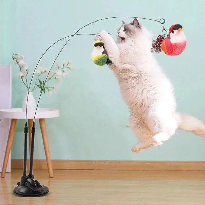 JOUET CANNE À PÊCHE POUR CHAT – STIMULATION, EXERCICE & AMUSEMENT