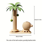 ARBRE À CHAT COCOTIER 2-EN-1 – GRIFFOIR EN SISAL & TOUR DE JEU