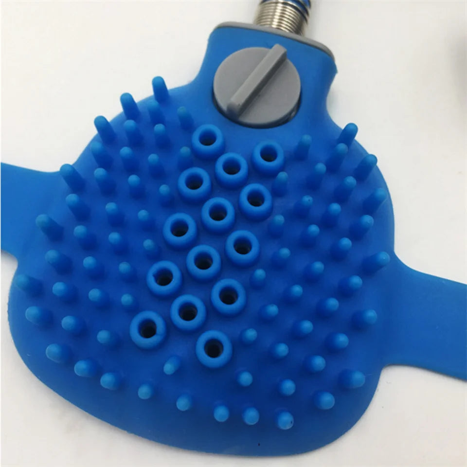 BROSSE DE DOUCHE 2 EN 1 POUR ANIMAUX – LAVAGE, MASSAGE & TOILETTAGE FACILITÉ