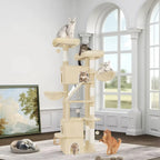 Arbre à chat GrandAscend – Le palace vertical pour chats exigeants et Maine Coon 185 cm