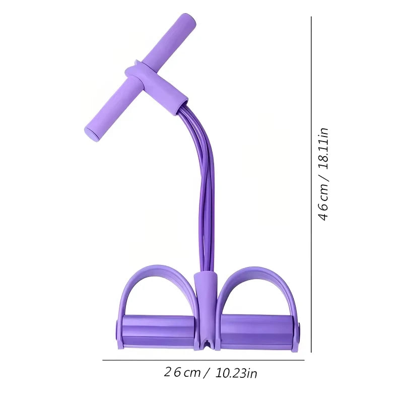 ÉLASTIQUE PÉDALIER 6 TUBES – ABDOS, JAMBES & FITNESS COMPLET