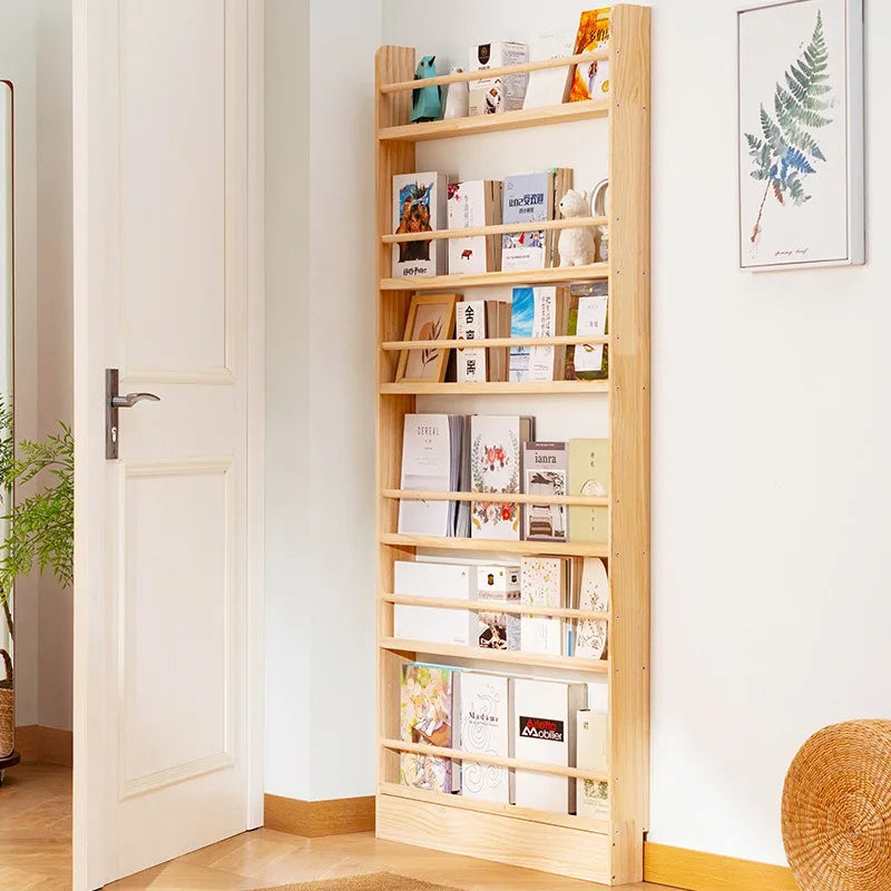 BIBLIOTHÈQUE EN BOIS MASSIF – RANGEMENT, STYLE & GAIN DE PLACE