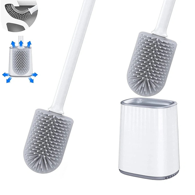 BROSSE WC FLEXIBLE EN SILICONE MURALE – HYGIÈNE PARFAITE & NETTOYAGE SANS EFFORT