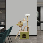 CosmoLuxe – L’arbre à chat en bois design aux airs de station spatiale 140 cm