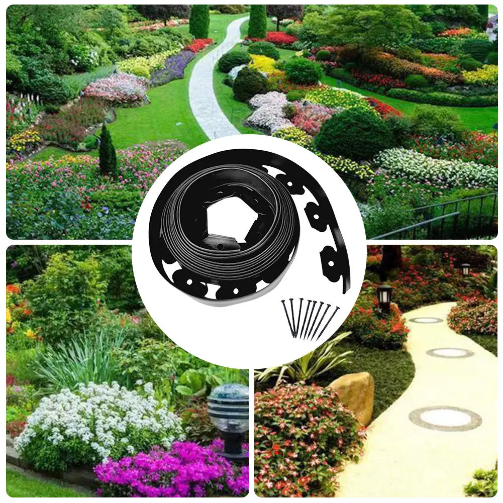 BORDURE DE JARDIN FLEXIBLE 10M – STRUCTUREZ VOTRE EXTÉRIEUR EN QUELQUES MINUTES