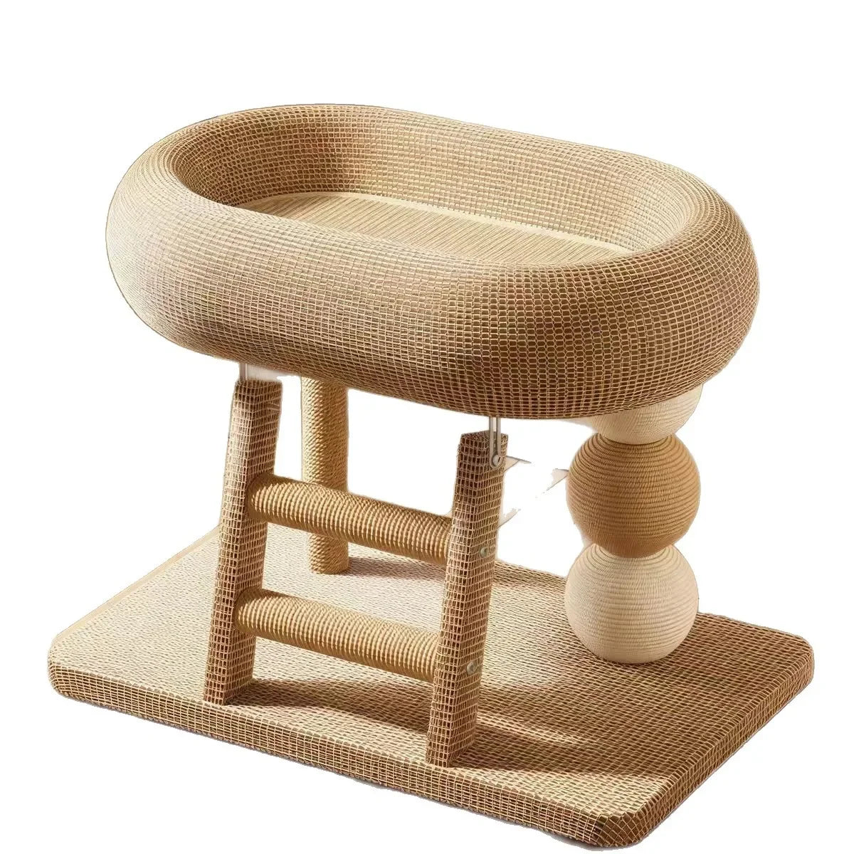 ARBRE À CHAT COMPACT AVEC GRIFFOIR ET PLATEFORMES