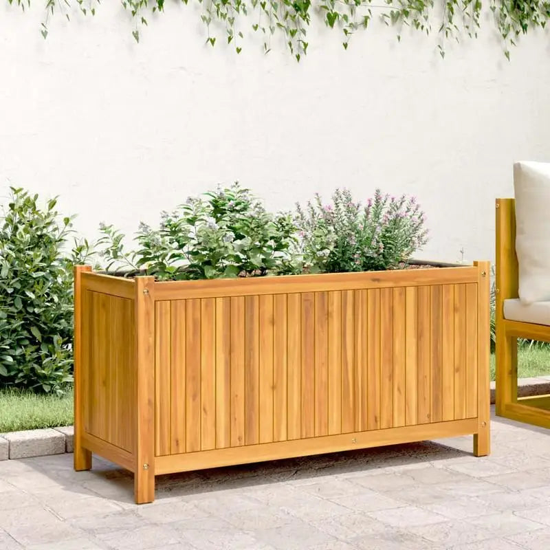 JARDINIÈRE EN BOIS D’ACACIA – ÉLÉGANCE NATURELLE & CULTURE EXTÉRIEURE