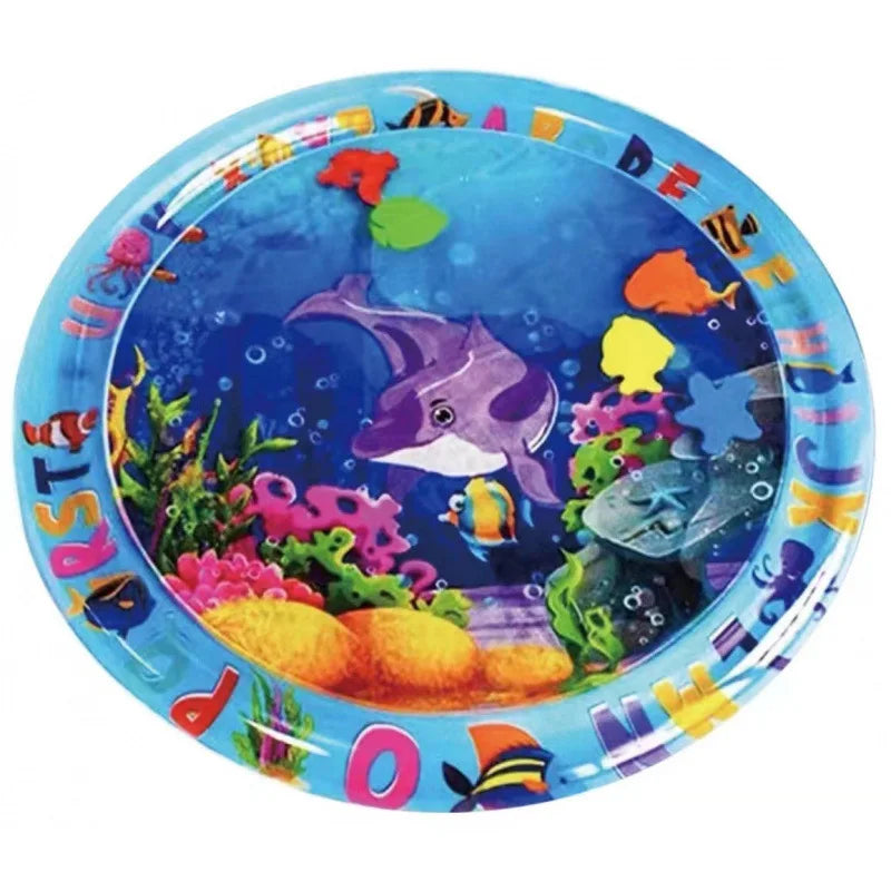 TAPIS DE JEU INTERACTIF POUR CHAT – TAPIS AQUATIQUE RAFRAÎCHISSANT AVEC POISSONS FLOTTANTS