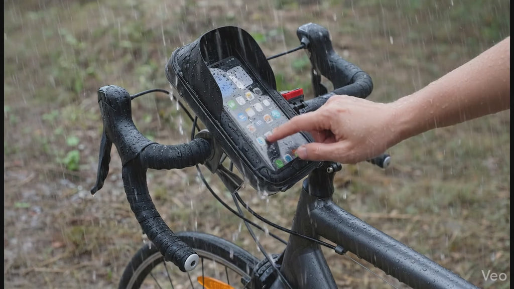 SUPPORT TÉLÉPHONE VÉLO ENTIÈREMENT ÉTANCHE – ROTATION 360° & TACTILE