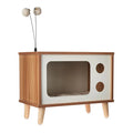 ARBRE À CHAT RÉTRO TÉLÉVISION