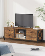 Meuble TV industriel robuste & fonctionnel en bois et métal