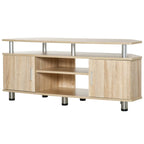 Meuble TV compact bois clair élégant