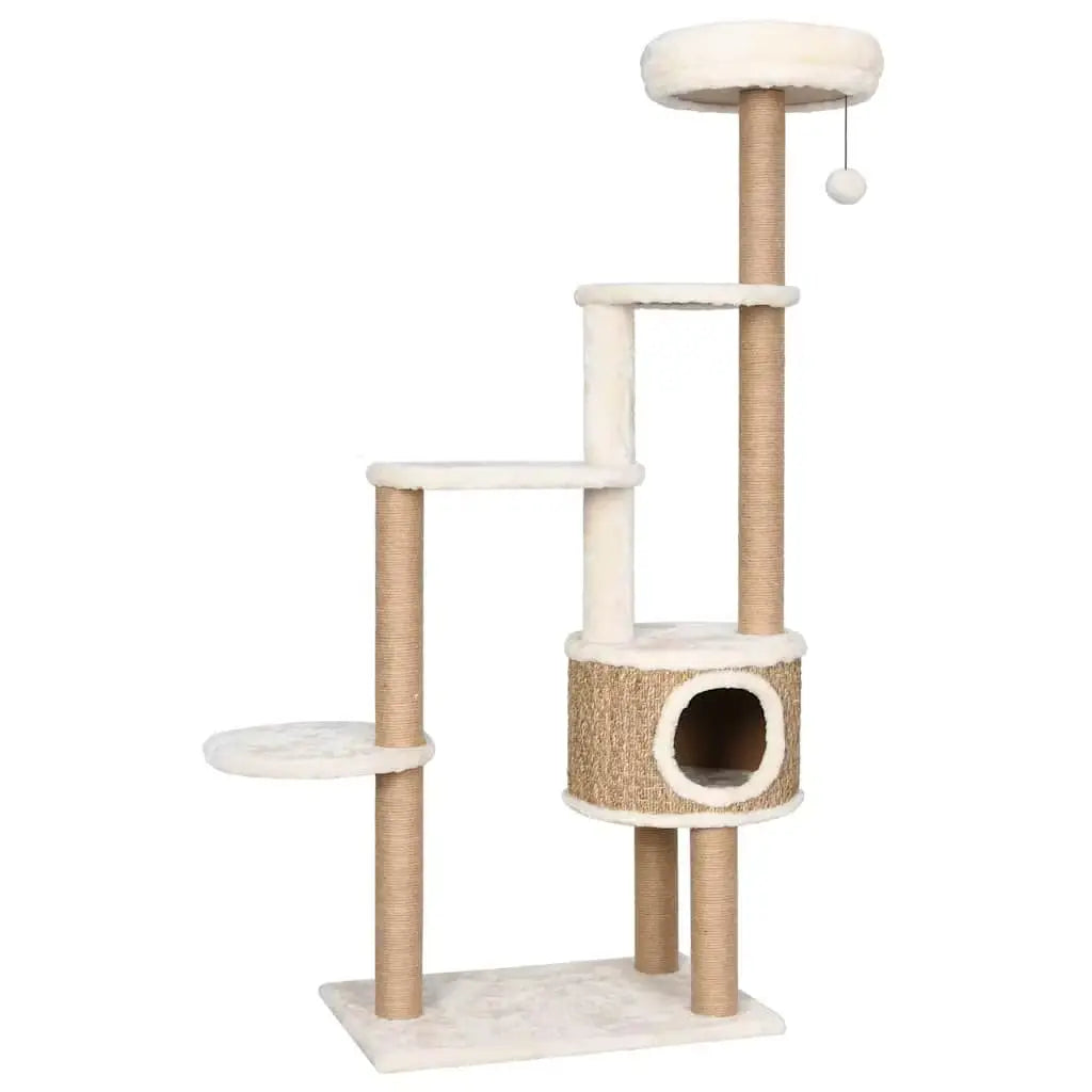 Veloura Tower – Arbre à Chat design en rotin et bois avec condo  148 cm