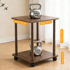 Table d’appoint carrée 2 niveaux en bambou