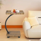 Table d’appoint roulante en Bois Massif Design compact et multifonction