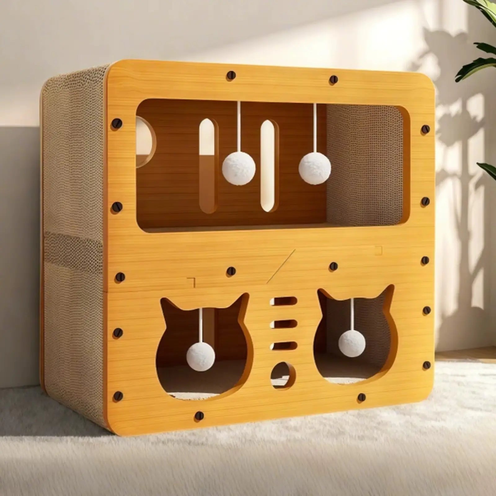 MAISON GRIFFOIR POUR CHAT 3 NIVEAUX – JEU, REPOS & BIEN-ÊTRE