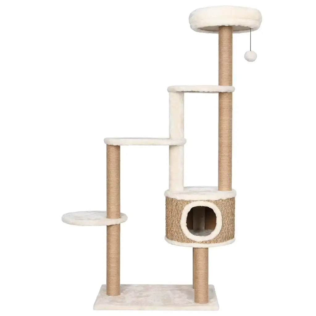 Veloura Tower – Arbre à Chat design en rotin et bois avec condo  148 cm
