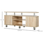 Meuble TV compact bois clair élégant