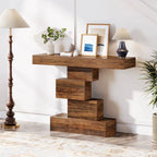 Table console design industriel à structure géométrique