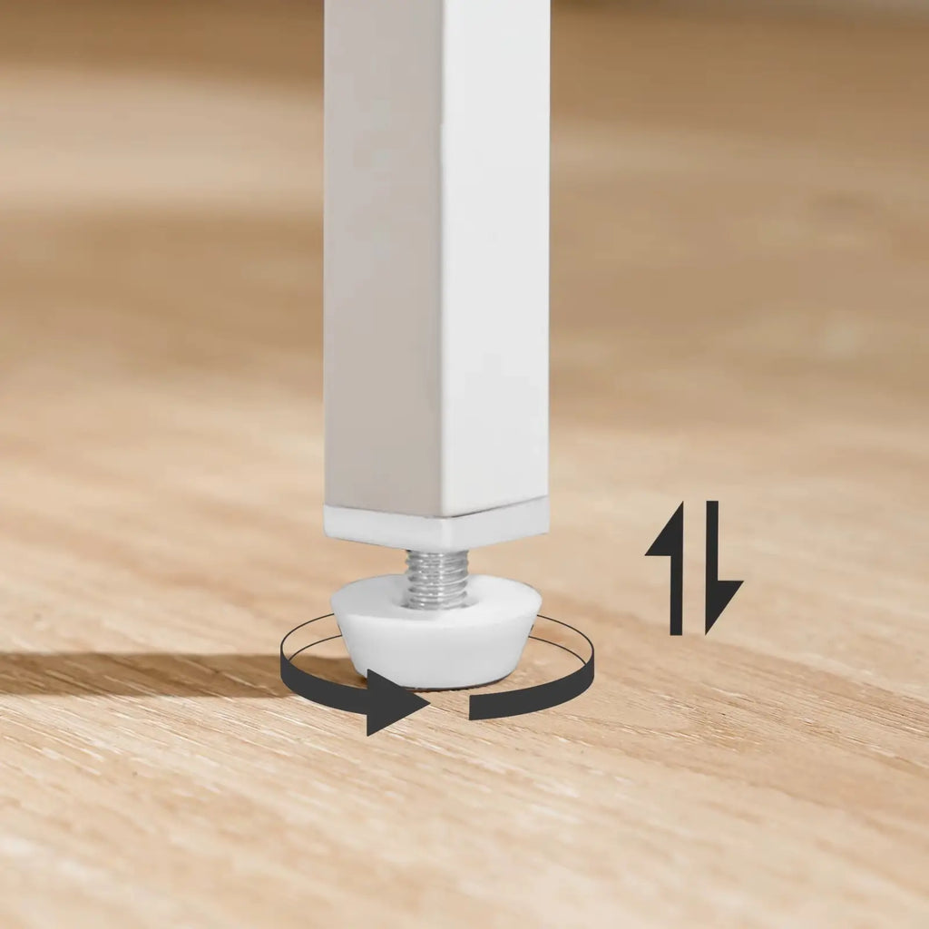 Table d’appoint Compacte avec Structure Métal, Idéale Couloir et Petits Espaces