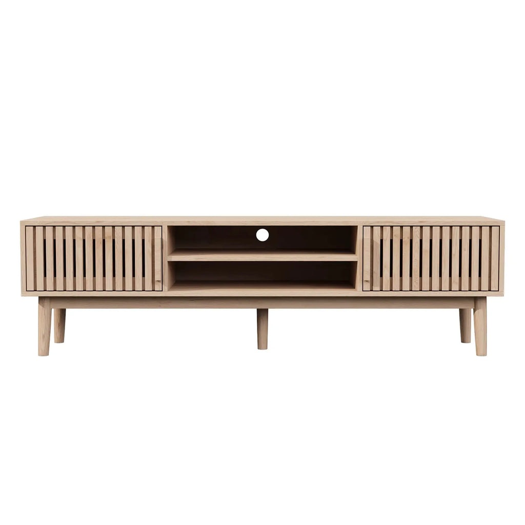 Meuble TV en bois  fonctionnel avec rangements