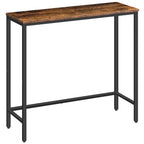 Table d’appoint Compacte avec Structure Métal, Idéale Couloir et Petits Espaces