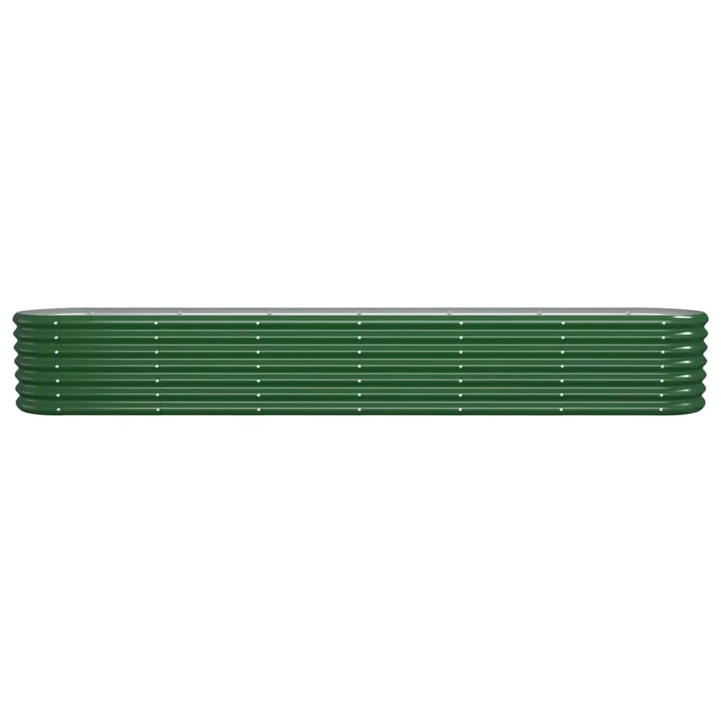 JARDINIÈRE SURÉLEVÉE DESIGN EN ACIER GALVANISÉ, 260 X 40 X 36 CM – POTAGER PREMIUM